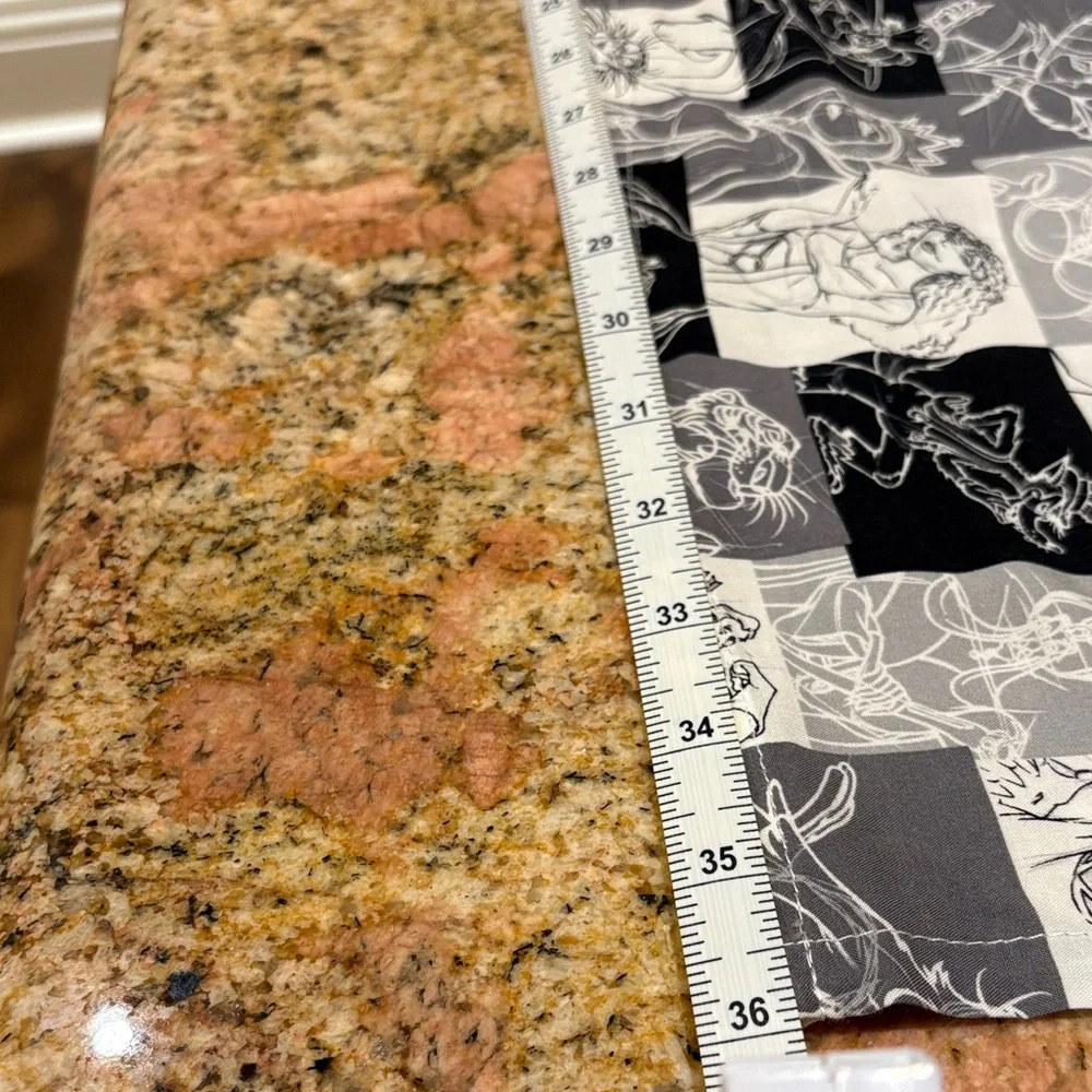 Disney Villians Black and White Patterned Scarf